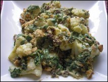Coliflor con Espinacas Receta Para Semana Santa
