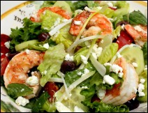 Ensalada de Camarones con Champiñones 