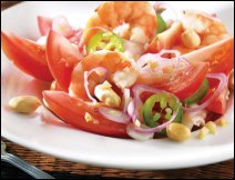Ensalada de Camarones y Cacahuate