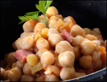 Ensalada de Garbanzos con Jamón Receta para Navidad