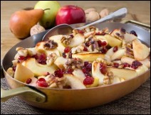 Ensalada de Manzana con Arándanos Receta Navideña