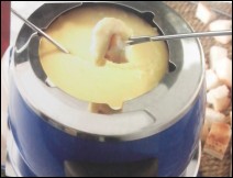 Fondue de Almendras y Vino Espumoso 