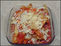 Chilaquiles de Amarillo Estilo Oaxaca 