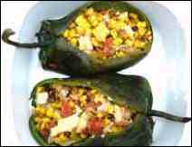 Chiles Rellenos de Elote.