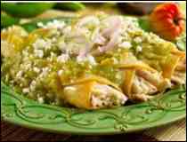 Enchiladas Verdes Mexicanas- Receta Popular Mexicana