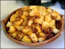 Papas con Chorizo al Chipotle