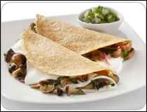 Quesadillas de Champi&ntilde;ones con Queso - Receta del Distrito Federal
