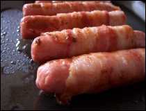 Salchichas con Tocino - Receta Pr&aacute;ctica - Sabor para Consentir a los Ni&ntilde;os.