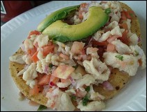 Tostadas de Cebiche Estilo Mexiquense 