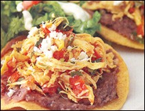 Tostadas de Pollo Jaliscienses 