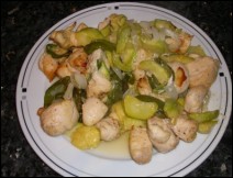 Pollo con Calabacín Receta para Semana Santa