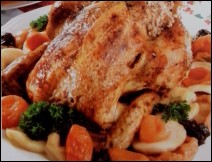 Pollo con Frutas Secas Receta para Navidad