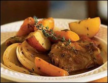Pollo con Salsa de Romero y Pera Receta para Semana Santa