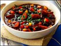 Frijoles Negros con Jamón Estilo Tijuana - Receta Bajacaliforniana