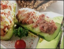 Pepinos Rellenos de Carne Molida 