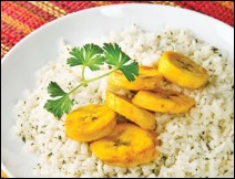 Arroz Blanco con Plátanos Fritos Estilo Veracruzano 