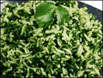 Arroz con Chile Poblano y Cilantro