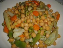 Garbanzos con Verduras Receta para Navidad