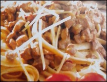 Pasta con Boloñesa al Limón 