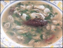 Sopa de Ostiones Receta Navideña