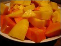 Jugoso Postre de Frutas Tropicales del estado de Morelos