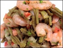 Coctel de Nopales con Camarones 
