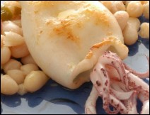 Alubias Blancas con Calamares Receta Para Semana Santa