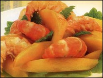 Camarones a la Vinagreta de Mango para Semana Santa