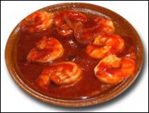 Camarones con Salsa de Ciruela para Cuaresma