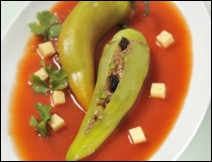 Chiles Rellenos de Sardina al Estilo Oaxaca 