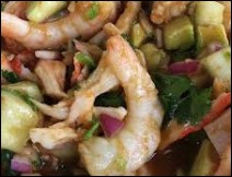 Coctel de Camarones con Nopales para Cuaresma