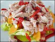 Ensalada de Atún y Sardina con Vinagreta de Mango