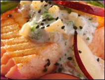 Salmón de Chutney de Ciruela Receta para Cuaresma 