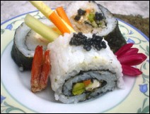 Sushi con Pimientos Receta para Cuaresma