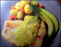 Trucha con Salsa de Aguacate Receta Para Semana Santa