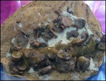 Tacos de Canasta de Hongos con Queso 