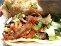 Tacos exquisitos de Cecina Enchilada