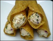 Tacos Fritos de Requesón y Tomate Verde 