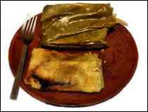 Tamales de Pollo con Mole Negro- Receta Oaxaque&ntilde;a