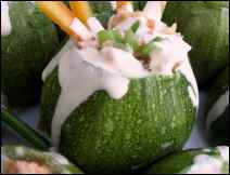 Calabacitas Rellenas de Zanahoria- Receta Tradicional Vegetariana