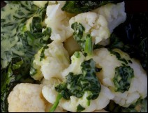 Coliflor con Espinacas Receta Para Semana Santa