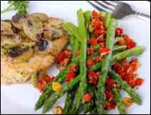Espárragos con Pimiento Morrón – Receta Típica Vegetariana 