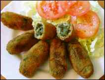 Espinacas en Croquetas con Pan o Germen de Trigo- Receta Vegetariana Tradicional